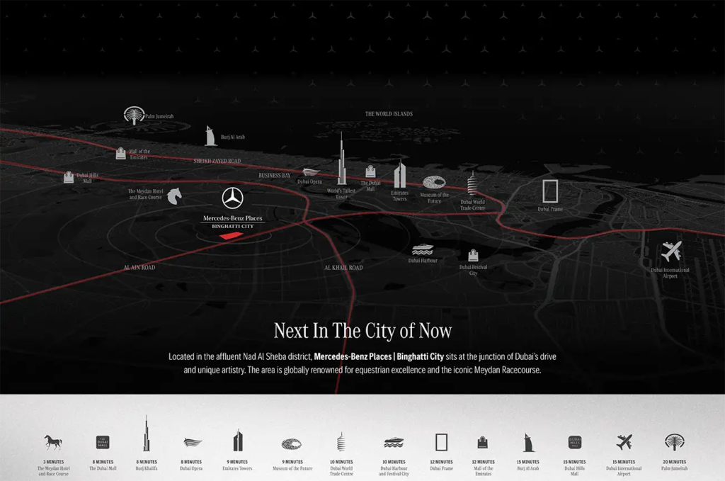 Mercedes-Benz Places by Binghatti tọa lạc tại Meydan